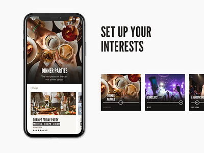 InList — Event Mobile App event interface ios mobile ui user experiance ux