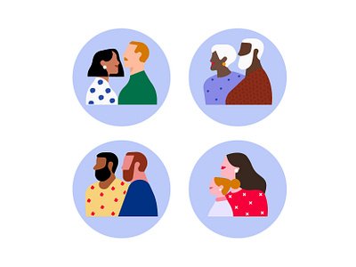 Icons Set app illustration characters design families family icon icon set icon web illustration illustrator vector