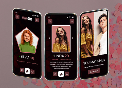 Dating App Concept UI app dating app dating app design dating app ui dating app ui design design mobile app mobile app design ui ui design