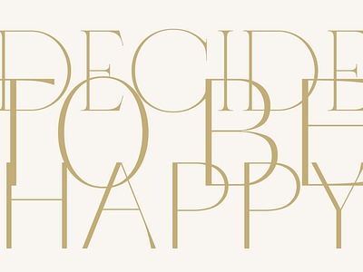 decide to be happy branding design graphic design minimal vector
