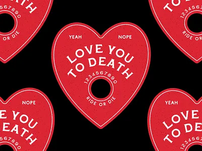 Greeting Card goth greeting card love ouija valentines day witchy