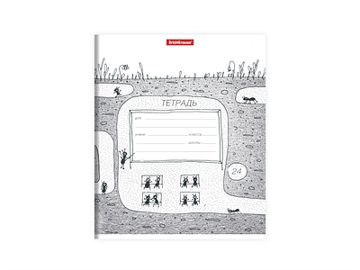 Notebook Cover – Ants Illustration branding design graphic design illustration notebook cover