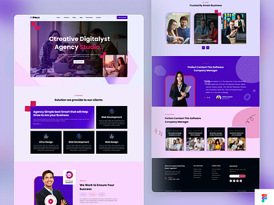 Creative Design Agency landing page branding cretaive agecny design dribbble graphic design hello illustration logo vector