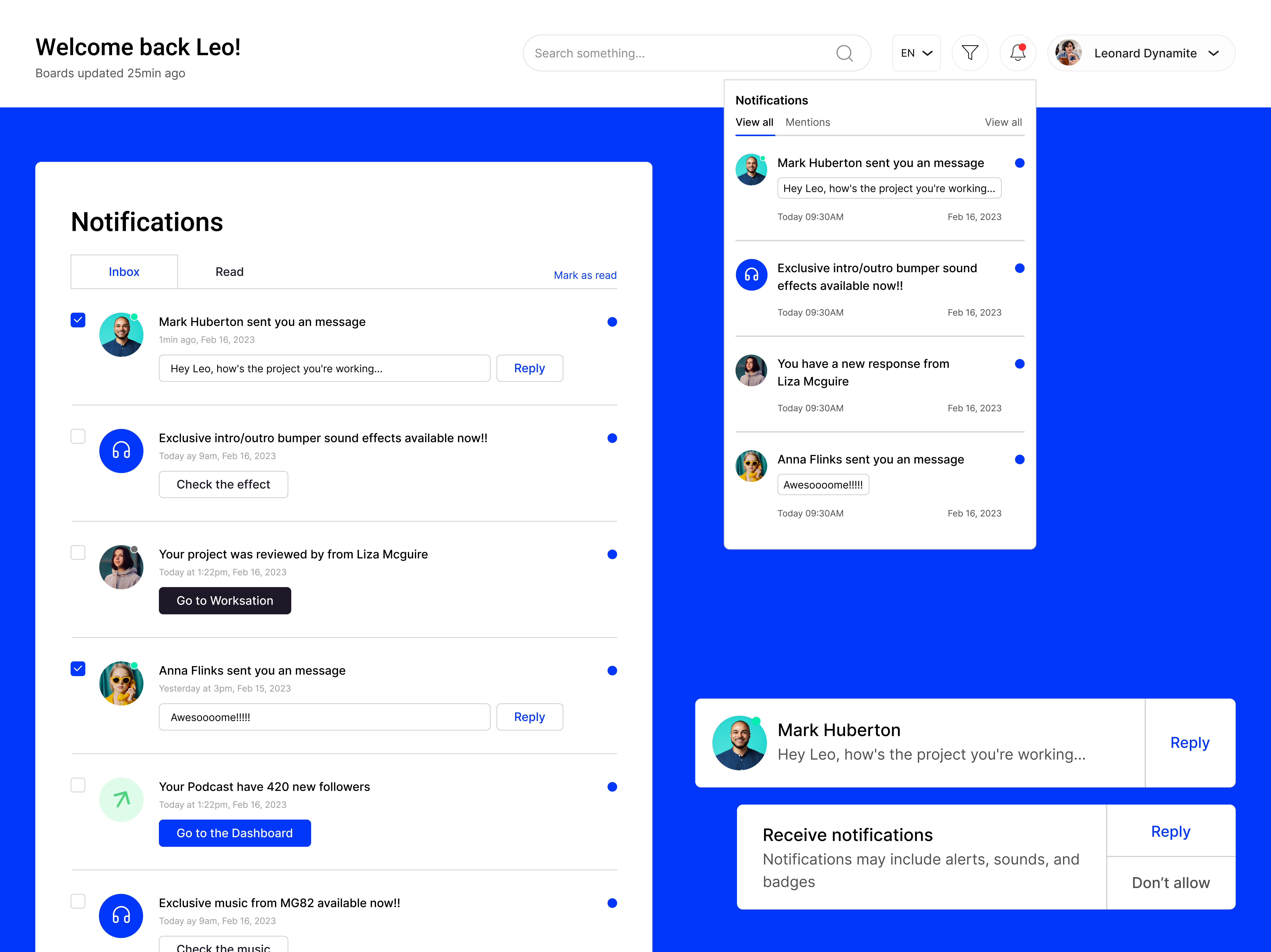 Notifications Card - Dashboard card cards dashboard dashboard card dashboard cards dashboard notifications notification notification card notifications pop up ui ui card ux card