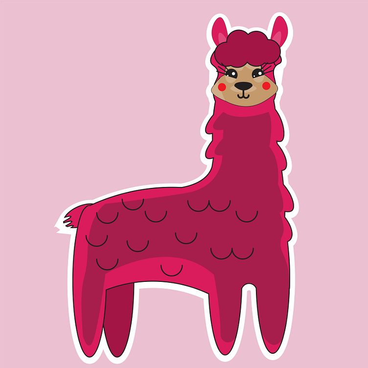 Rose lama by Ivan on Dribbble