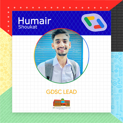 GDSC NUML Core team announcement social media post branding design gdsc graphic design illustration social media post