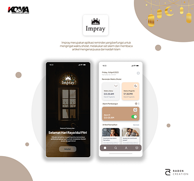 MOBILE APPS DESIGN - HAPPY IED IMPRAY DESIGN APP app appdesign creativedesign dark mode homescreen idul fitri ied manimalism material design mobile app mobileui procutdesign responsive design responsivedesign ui ux visualdesign