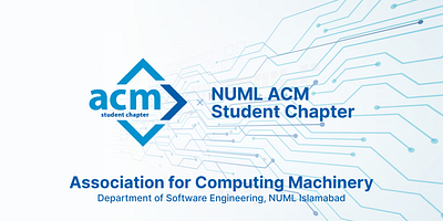 NUML ACM Student Chapter acm branding design graphic design illustration poster typography vector