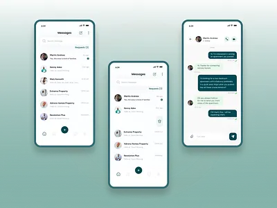 Messaging User Interface design inspiration messaging mobile app ui user interface