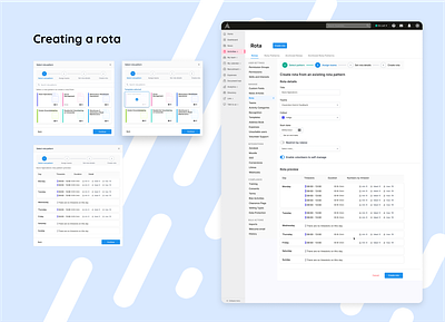 Management and scheduling 3d admin settings cards data display grids figma graphic design lists modals saas platform scheduling settings steppers toggle ui user accessibility ux design uxui wcag