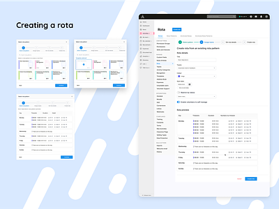 Management and scheduling 3d admin settings cards data display grids figma graphic design lists modals saas platform scheduling settings steppers toggle ui user accessibility ux design uxui wcag
