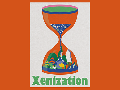 Xenization adobe illustrator colors design digital art illustration nancykouta nature vector