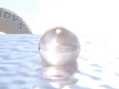 3D glass landscape 3d art artwork blender design fashion glass graphic design liquid los angeles modeling pink reflective refraction rendering shine sphere ui ux