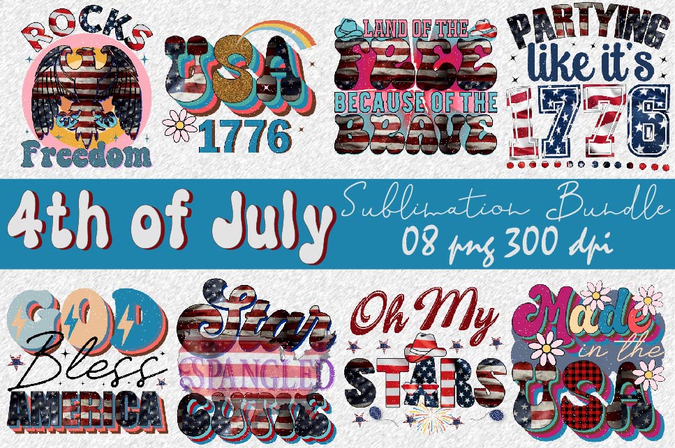 4th Of July Sublimation Design Bundle By SVGArt On Dribbble