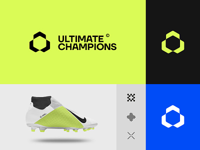 Ultimate Champions | Branding blockchain branding crypto cryptocurrency logo logo design screen design soccer sports visual web3