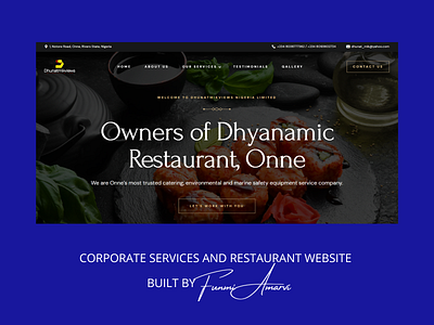 Corporate Services & Restaurant Website Build branding content development copywriting website design website development wordpress website