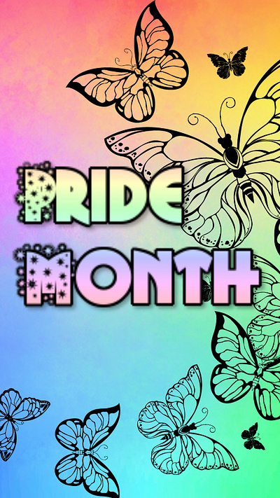 Mobile Wall Paper Pride Month graphic design mobile wall paper pride month
