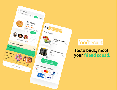 E-commerce page with branding e commerce food delivery ui design