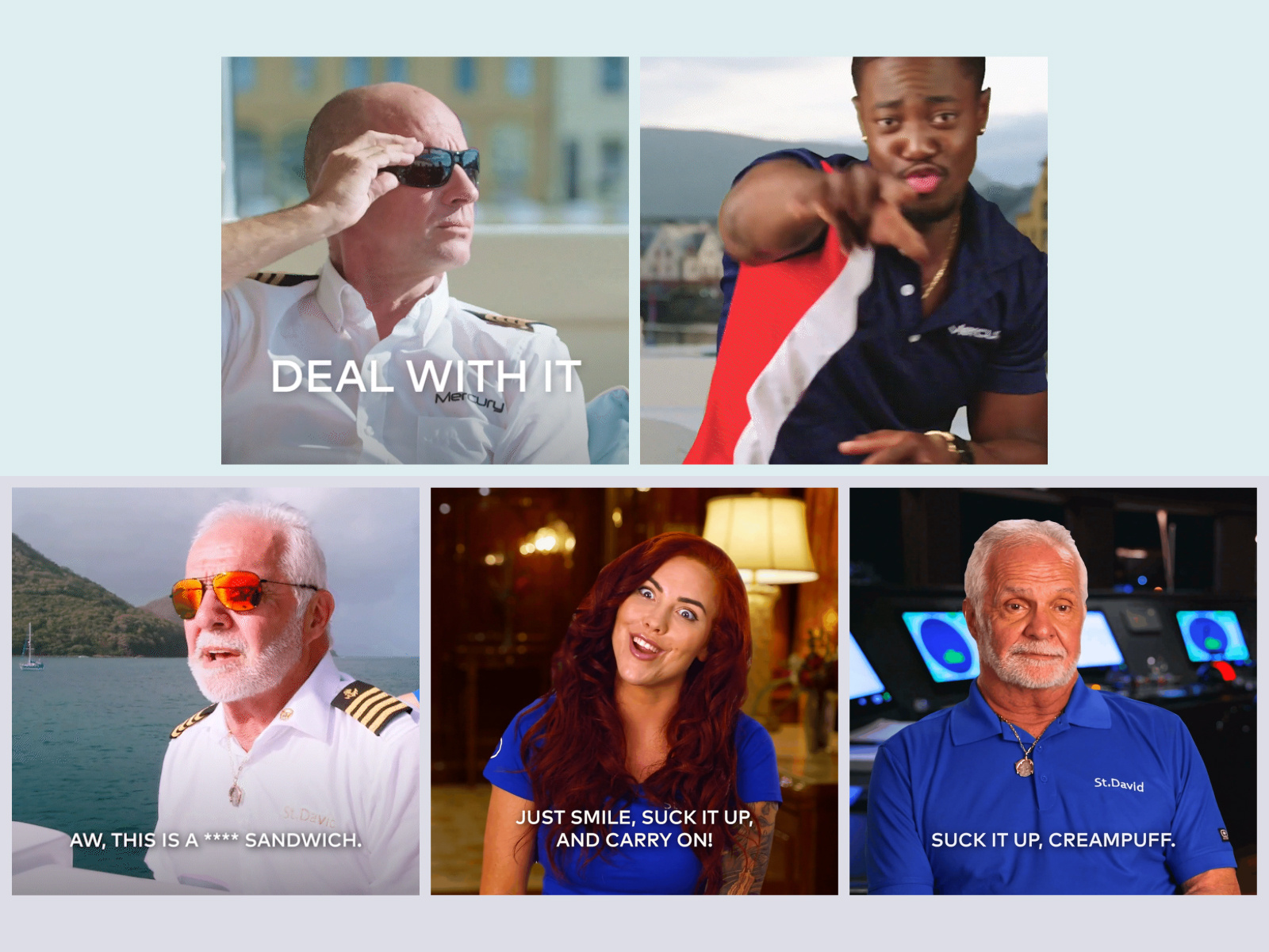 Below Deck & Below Deck Adventure Social GIFs adobe creative cloud below deck below deck adventure bravo content creation design entertainment facebook gif graphic design social media television twitter video