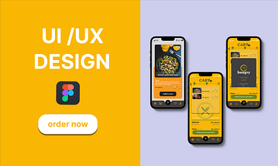 Restaurant App UI Design 3d animation branding graphic design logo motion graphics ui