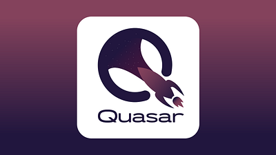 "Quasar" Logo Design branding dailylogochallenge design graphic design logo vector