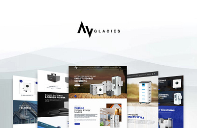 AV Glacies Website_UX/UI Design clean design development logo minimal minimalist modern simple simple clean interface ui ux website design website development