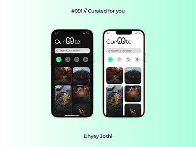 Day 091 - Curated for you 091 100daysofui branding challenges community curatedforyou dailyui design figma illustration iphone logo mobile ui ux website
