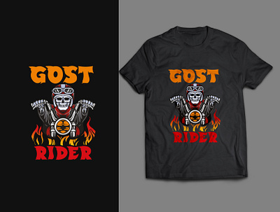 Rider T-shirt Design apparel clothing rider shirt skull skull rider t shirt t shirt design tshirt vector