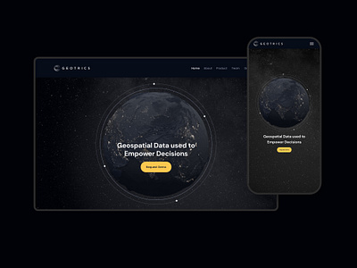 Geotrics - Landing page UI UX Design app design branding dashboard design design figma design graphic design landing page design prototype rafatulux style guide uiux design user journey map web app design website design wireframe