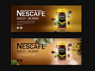 Coffee Social Media Web Banner Design. ads ads banner banner coffee coffee banner facebook cover nescafe social media web banner