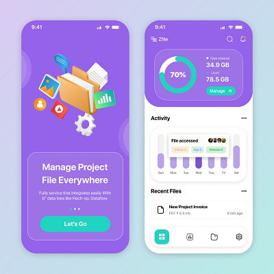 Management App Design-UIdesignz app branding dashboard design graphic design illustration logo mobile app design ui ux