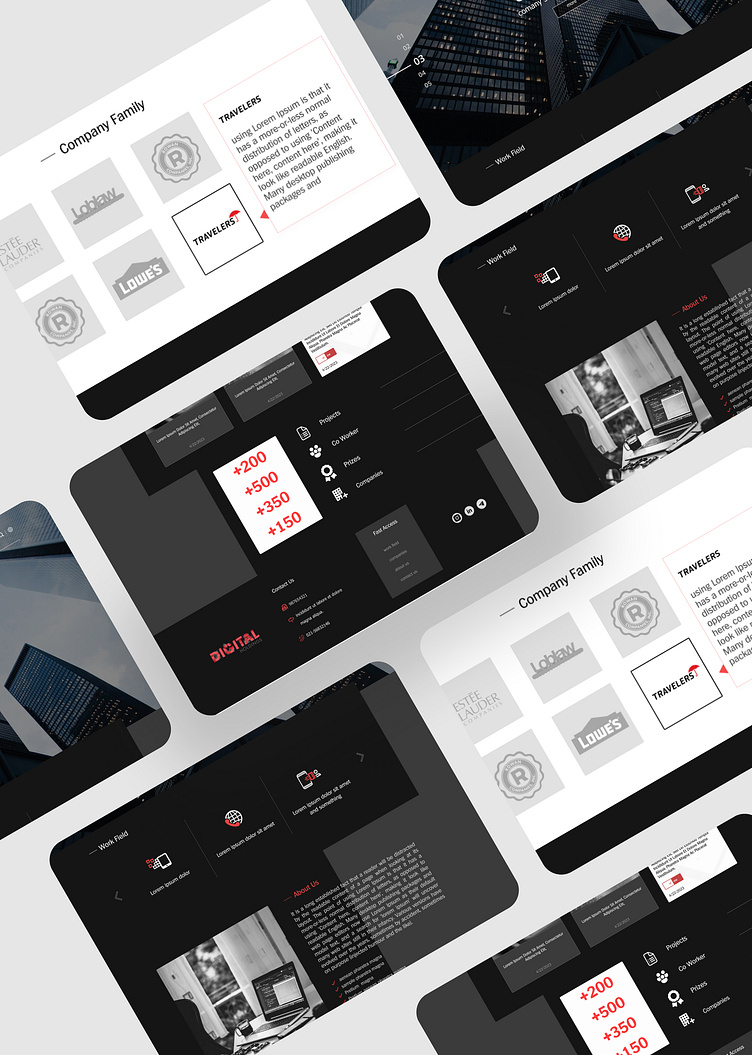 Dark theme for website - Full page - ui/ux by nima karimi on Dribbble