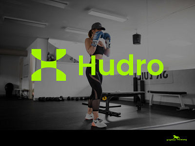 Hudro: Fitness Brand Logo Concept & Branding (unused) abstract app logo branding creative logo design gradient logo illustration logo logo design ui