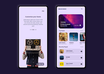 daily UI design challenge day 54 an online music player app app dailyui ui ux