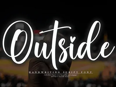 Outside Font app branding creativefabrica design fonts graphic design handwriting handwriting fonts illustration logo typography ui ux vector