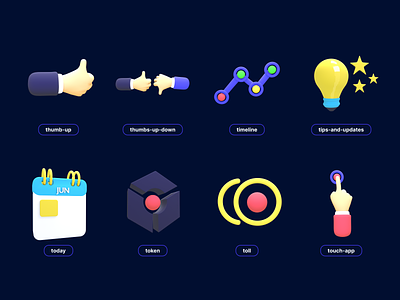 icons 3d 3d animation branding graphic design logo motion graphics touch app. ui