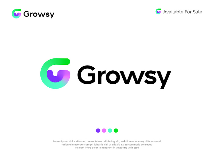 g letter; growth: software; technology; logo; branding; logo design; glogo; softwarelogo; invest