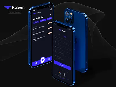Falcon - Mobile App UI/UX Design android design ios ui ux