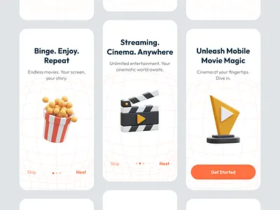 Movie Streaming Mobile App appideas design development following iosdeveloper mobile app mobileapp movie streaming app mvdevelopment new and noteworthy popular raisefunds startup uidesign uxdesign webappdevelopment