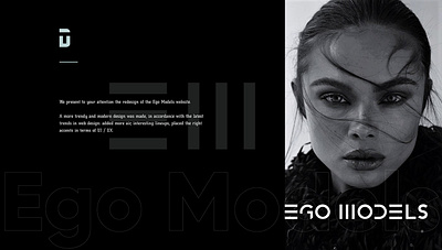 Ego models website redesigned app branding design graphic design illustration logo typography ui ux vector website website design