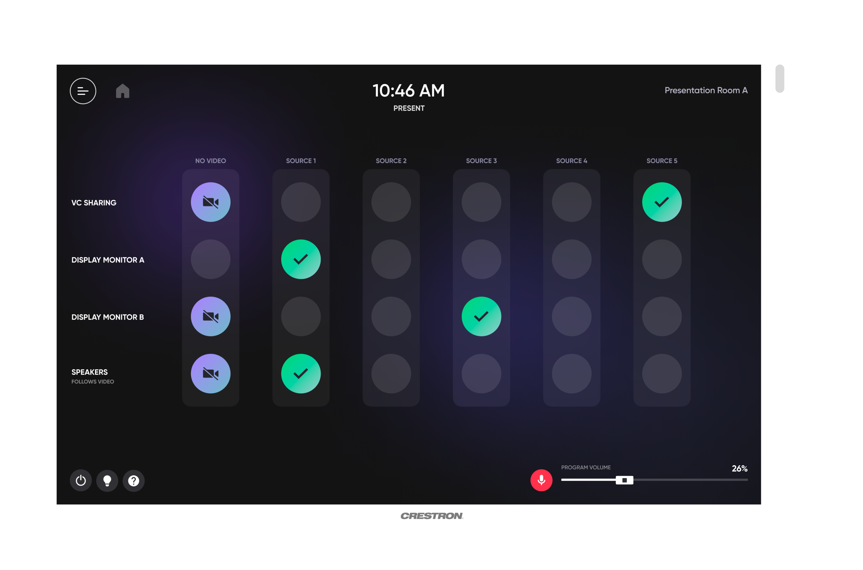 Altitude Crestron Ch5 UI by Intuitiv on Dribbble