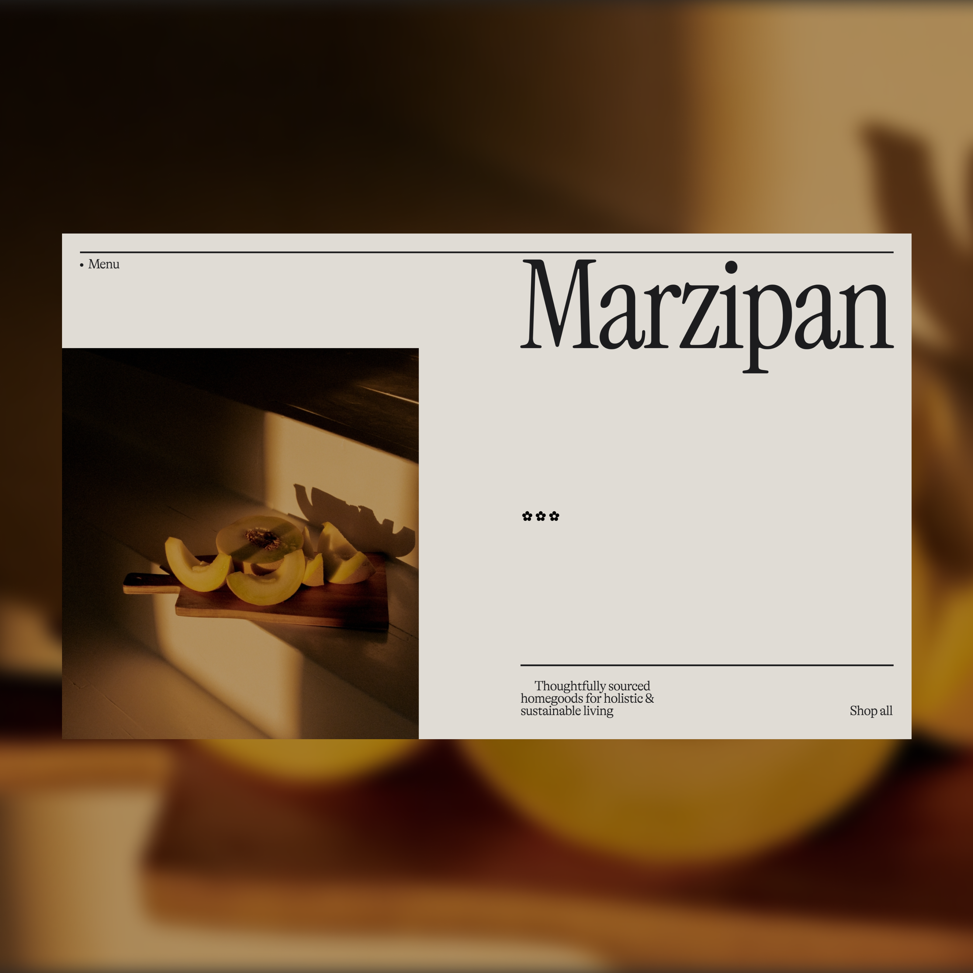 Homegoods Shop Hero carousel clean dashboard design ecomm ecommerce editorial hero home homepage house minimal modern pdp shop store type typography ui