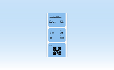 Design- Boarding Pass boarding pass dailyui design ui uidesign