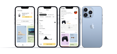 Ecommerce Mobile App app canva design figma illustration ui ux