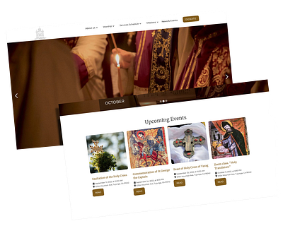 Church Website design ui ux webdesign