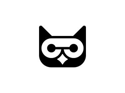Cute Owl Logo abstract bird bot cute design icon intellegence logo logo design logodesign minimal minimalist logo modern owl robot square technology