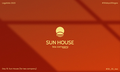Sun House | Tea Company branding design graphic design house illustration logo logo design sun tea tea company typography vector