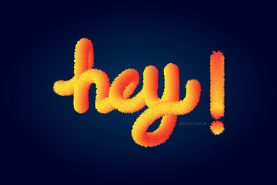 Hey! 3d Text effect 3d graphic designer text effect
