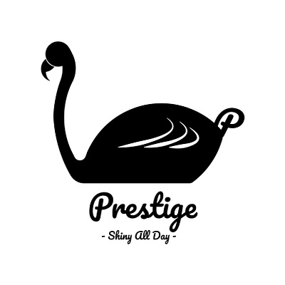Prestige Swan Logo branding design graphic design jewelry jewelry logo logo luxury prestige swan typography vector