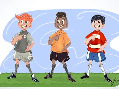 Soccer Boys book graphic design illustration kid lit art kidlit